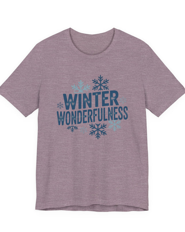 "Winter Wonderfulness" Unisex Jersey Short Sleeve Tee