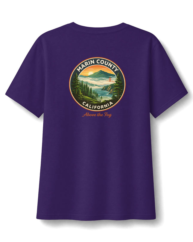 "Above the Fog" Women's Relaxed Jersey Short Sleeve V-Neck Tee