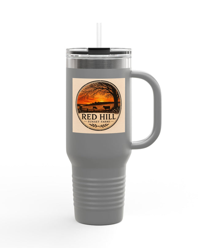 "Red Hill Sunset Farms" Insulated Travel Mug, 40oz
