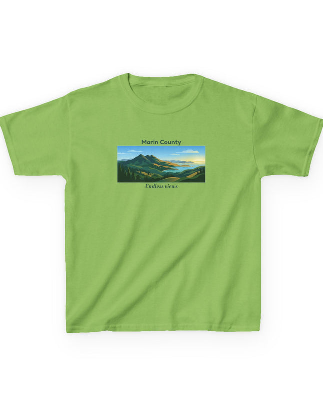 "Marin County - Endless Views" Kids Heavy Cotton Tee