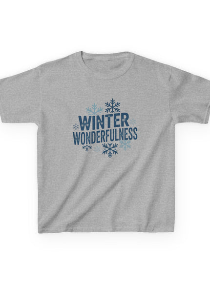 "Winter Wonderfulness" Kids Heavy Cotton Tee
