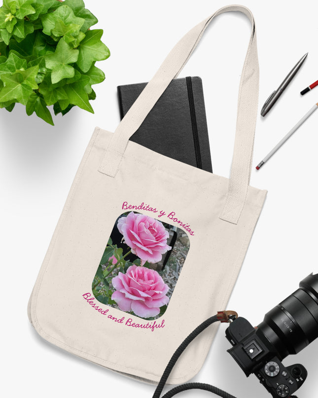 "Blessed and Beautiful" Organic Canvas Tote Bag
