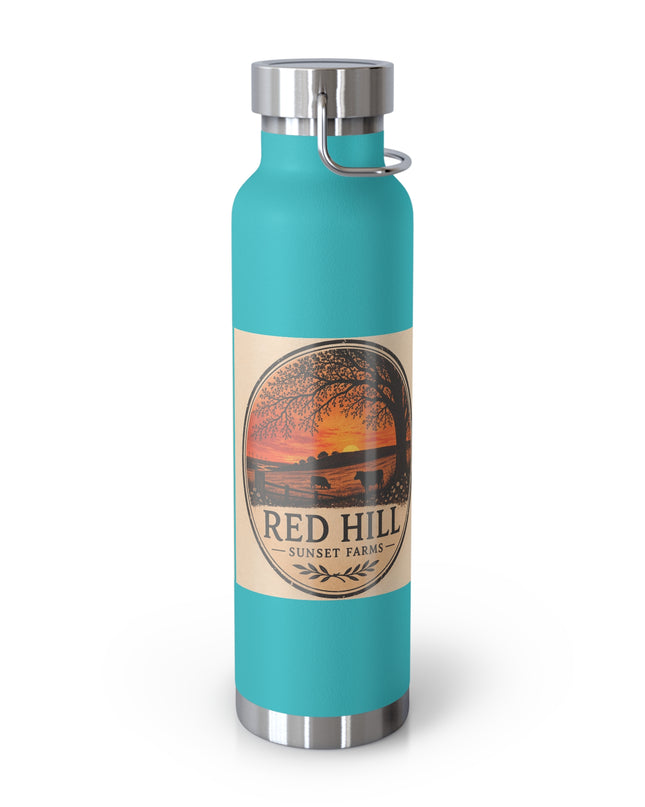 "Red Hill Sunset Farms" Copper Vacuum Insulated Bottle, 22oz