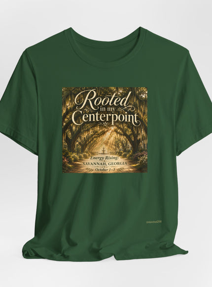 "Rooted in my Centerpoint" Unisex Jersey Short Sleeve Tee