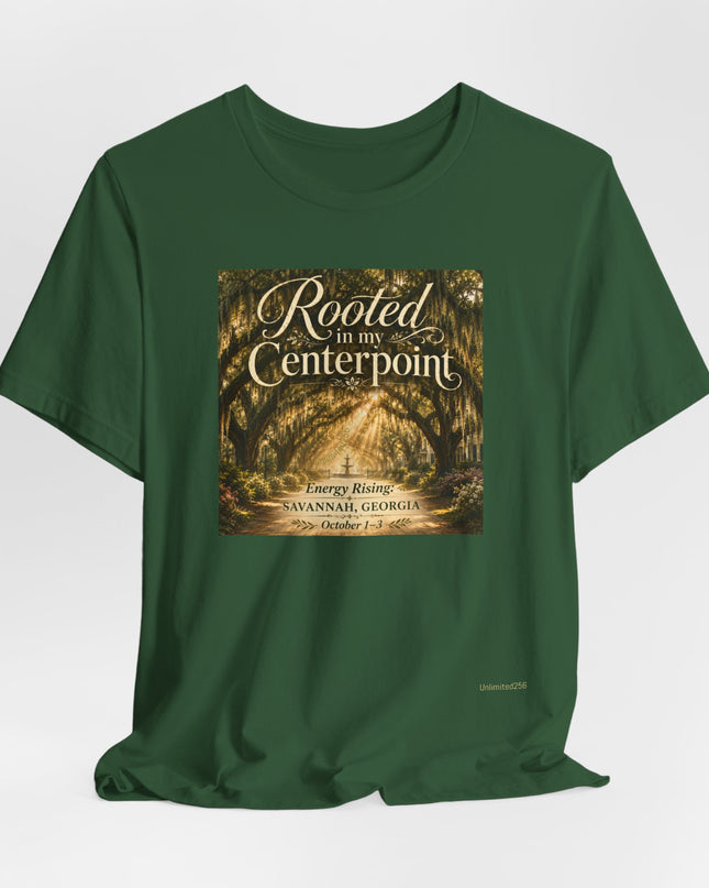 "Rooted in my Centerpoint" Unisex Jersey Short Sleeve Tee
