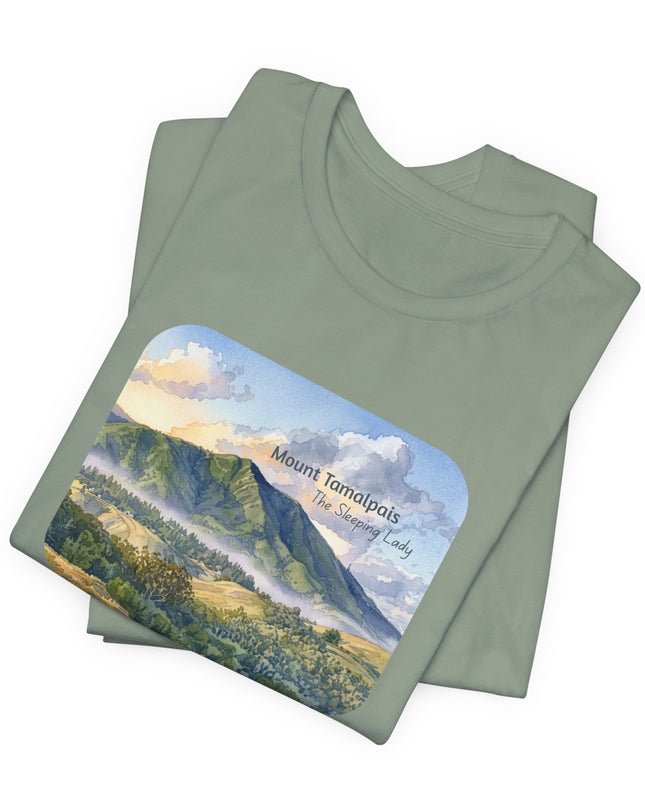 "Mount Tamalpais, the Sleeping Lady" Unisex Jersey Short Sleeve Tee
