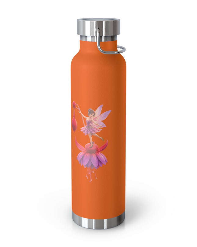 "Fuchsia Fairy" Copper Vacuum Insulated Bottle, 22oz