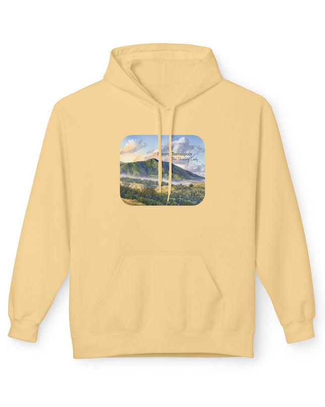 "Mount Tamalpais, the Sleeping Lady" Unisex Midweight Softstyle Fleece Hoodie