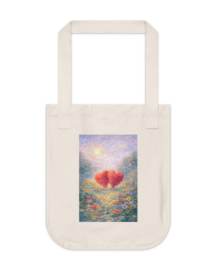 "Valentine's Day - Monet Style" Organic Canvas Tote Bag