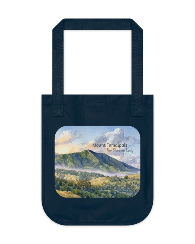 "Mount Tamalpais, the Sleeping Lady" Organic Canvas Tote Bag