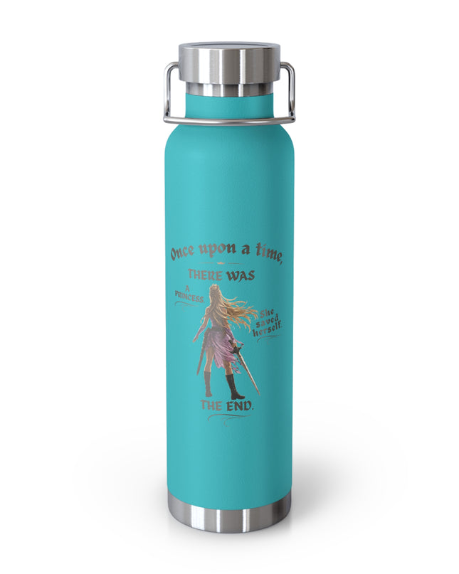 "She Saved Herself" Copper Vacuum Insulated Bottle, 22oz