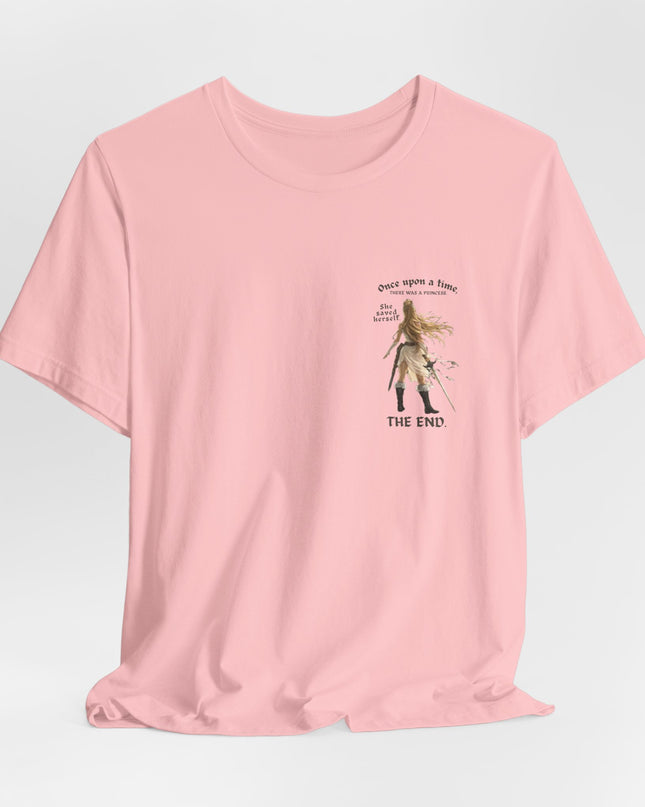 "She Saved Herself" (ink both sides) Unisex Jersey Short Sleeve Tee