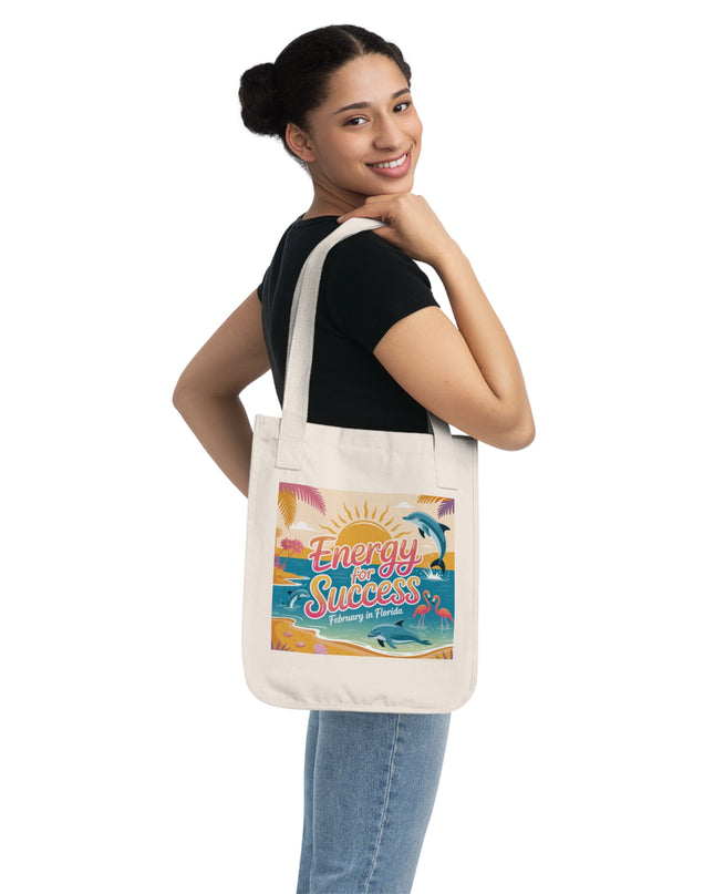"February in Florida, Energy for Success" Organic Canvas Tote Bag
