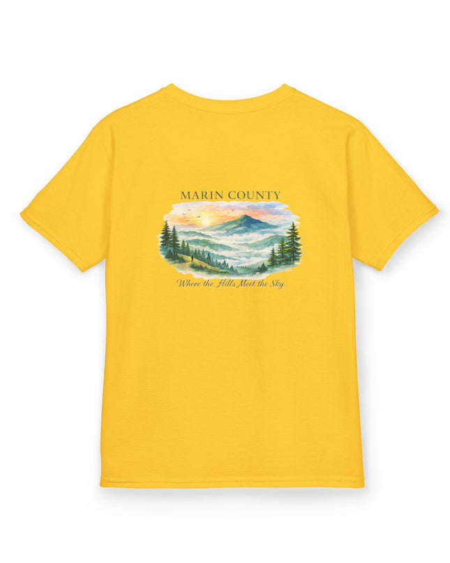 "Marin County, Where the Hills Meet the Sky" Kids Heavy Cotton Tee