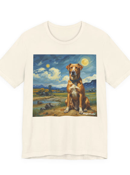 "Dog - Vincent van Gogh Style" V.1 Unisex Jersey Short Sleeve Tee
