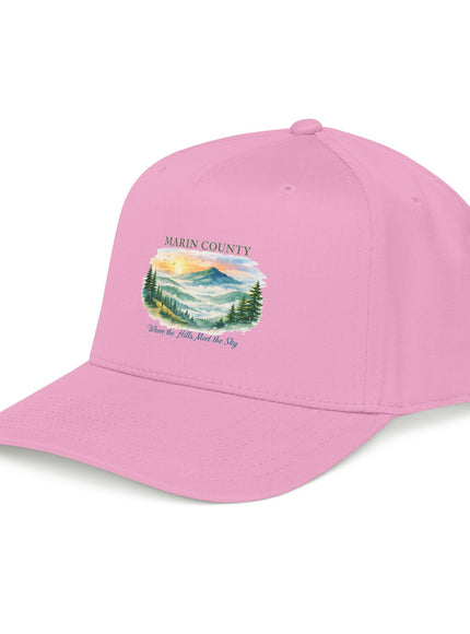 "Marin County, Where the Hills Meet the Sky" Mid Profile Baseball Cap