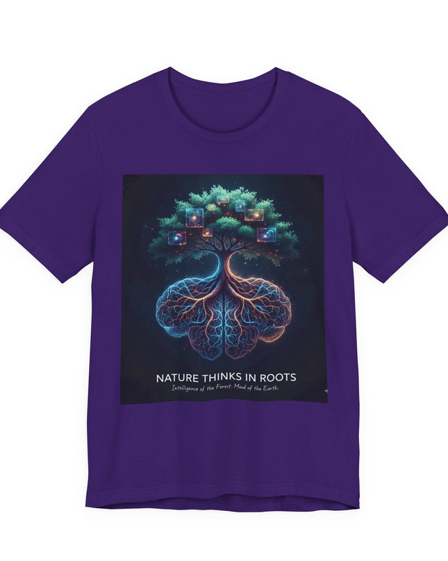 "Nature thinks in roots" Unisex Jersey Short Sleeve Tee