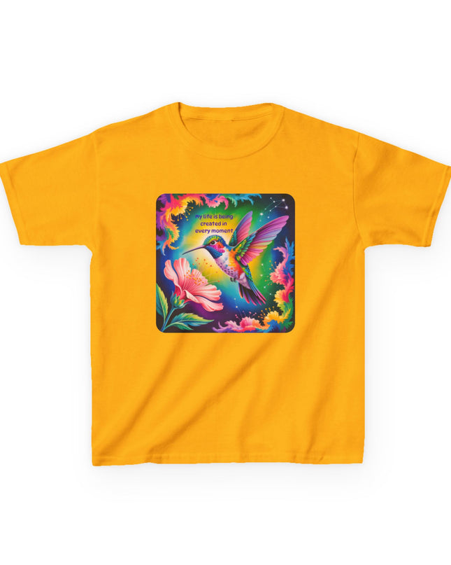 "My Life is Being Created in Every Moment" Kids Heavy Cotton Tee