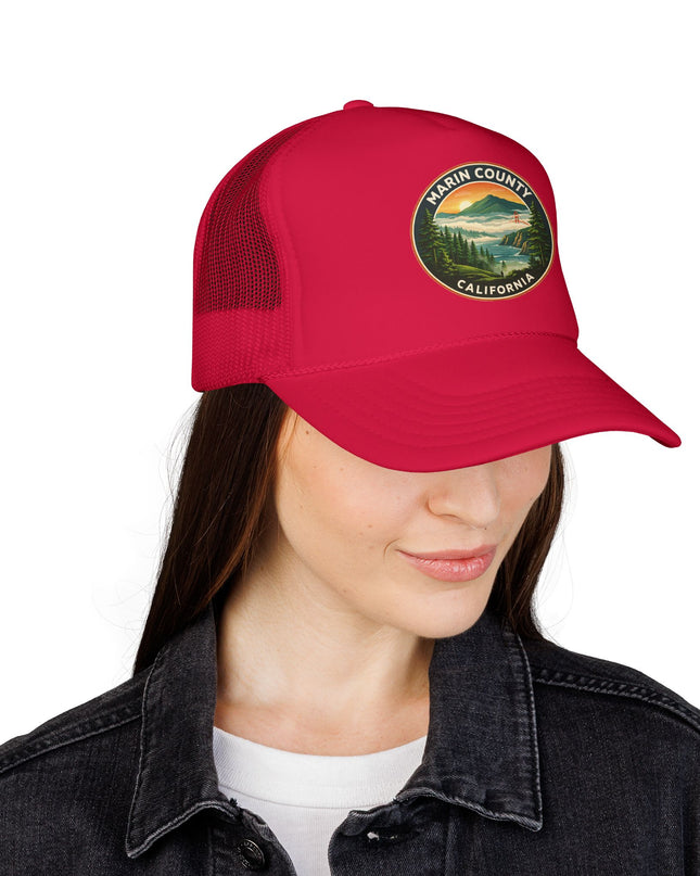 "Marin County, Above the Fog" Foam Trucker Hat