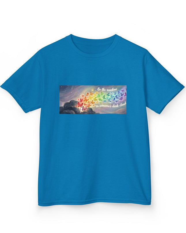 "Be the Rainbow in Someone's Dark Cloud" Kids Heavy Cotto Tee