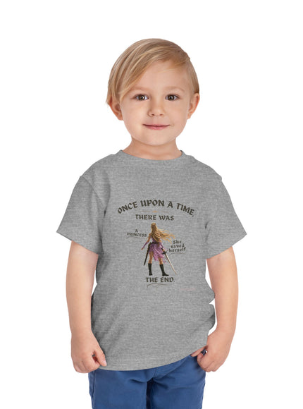 "She Saved Herself V2" Toddler Short Sleeve Tee