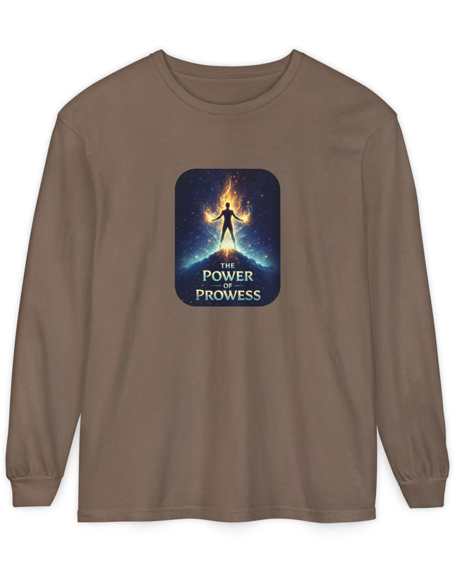 "The Power of Prowess" Unisex Garment-dyed Long Sleeve T-Shirt