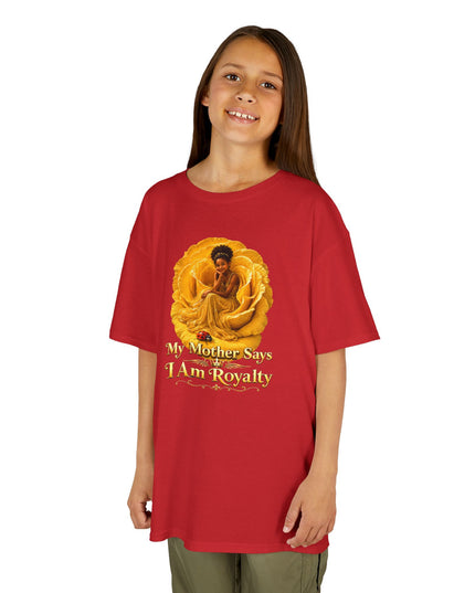 "My Mother Says I am Royalty" Kids Heavy Cotton Tee