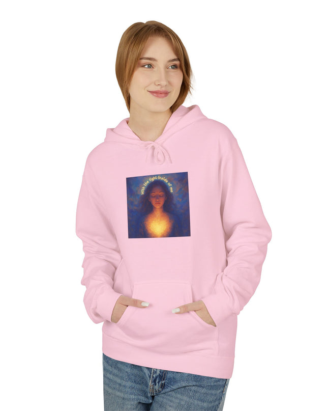 "With the Light Inside of Me" Unisex Midweight Softstyle Fleece Hoodie