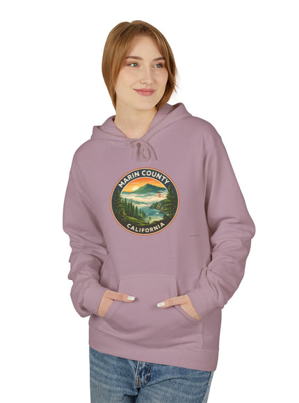 "Marin County, Above the Fog - no text" Unisex Midweight Softstyle Fleece Hoodie