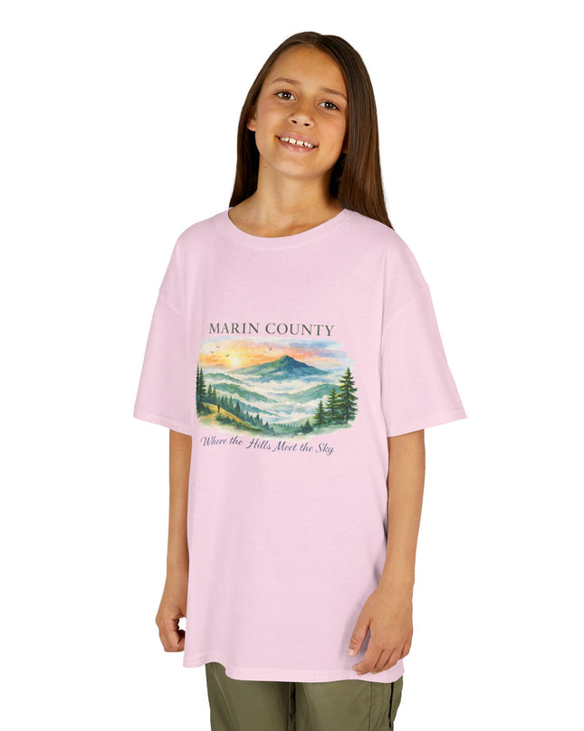 "Marin County, Where the Hills Meet the Sky" Kids Heavy Cotton Tee
