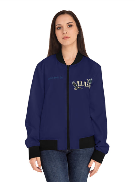"Alaska" Women's Bomber Jacket (AOP)