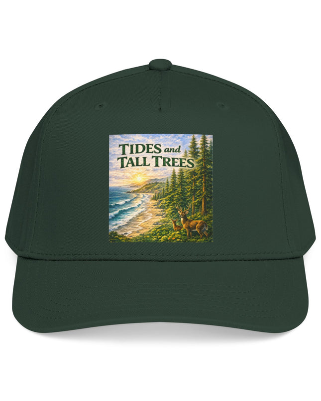 "Tides and Tall Trees" Mid Profile Baseball Cap