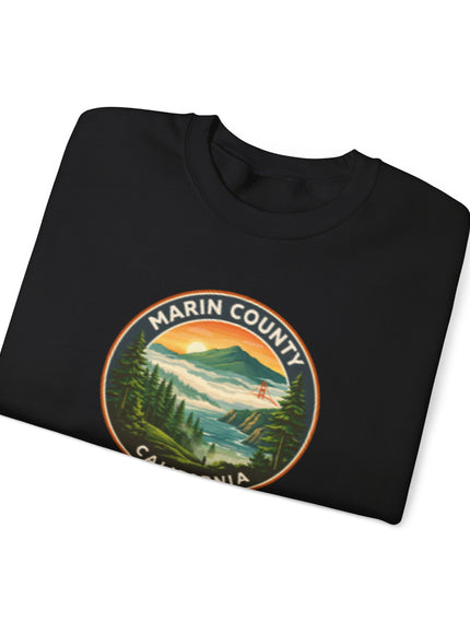"Marin County, Above the Fog - no text" Unisex Heavy Blend Crewneck Sweatshirt
