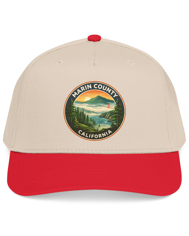 "Marin County, Above the Fog" Mid Profile Baseball Cap