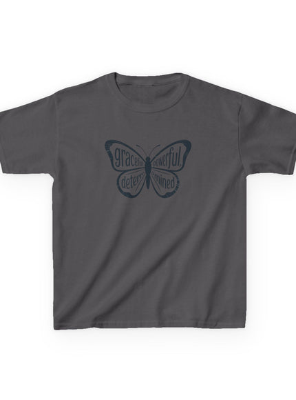 "Butterfly With Words" Kids Heavy Cotton Tee