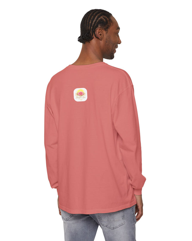 "Happy Valentine's Day" Unisex Garment-dyed Long Sleeve T-Shirt