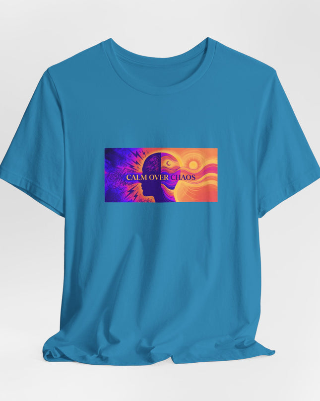 "Calm Over Chaos- Vivid" Unisex Jersey Short Sleeve Tee
