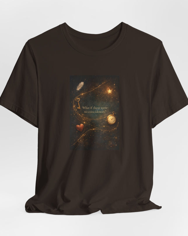 "What If There Were No Coincidences?" Unisex Jersey Short Sleeve Tee