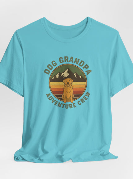 "Dog Grandpa Adventure Crew" Unisex Jersey Short Sleeve Tee