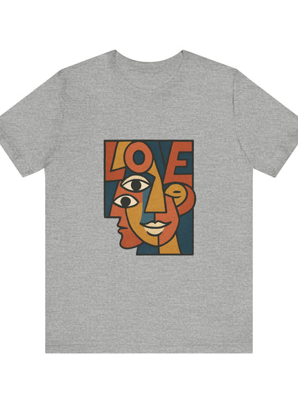 "Love (Picasso style)" Unisex Jersey Short Sleeve Tee