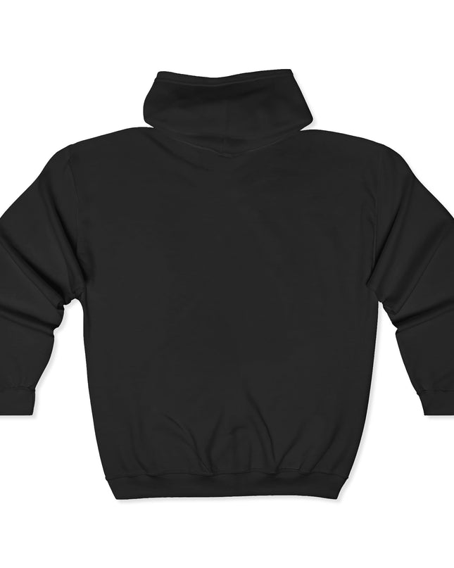 "Mom Strong (White embroidery)" Unisex Heavy Blend Full Zip Hooded Sweatshirt