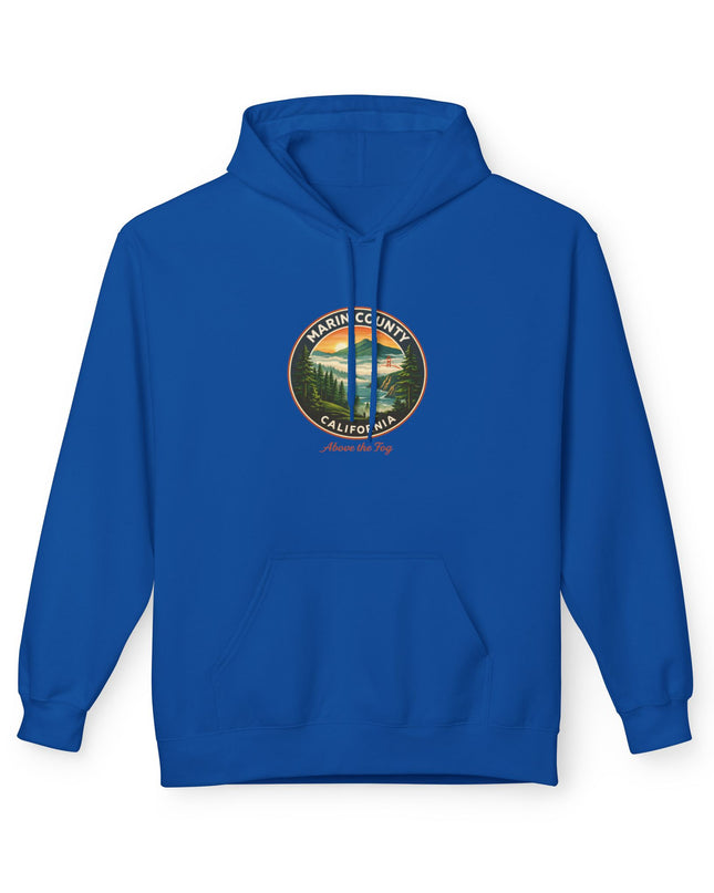 "Marin County, Above the Fog" Unisex Midweight Softstyle Fleece Hoodie