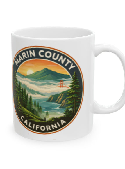 "Marin County, Above the Fog - no text" Ceramic Mug, (11oz, 15oz)