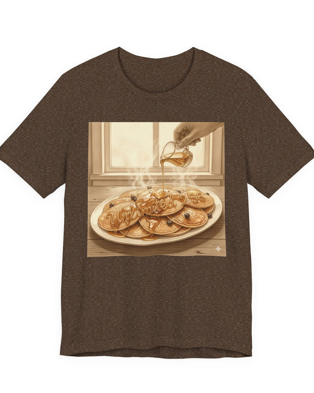 "Pancakes with Syrup" Unlimited 256 Unisex Jersey Short Sleeve Tee