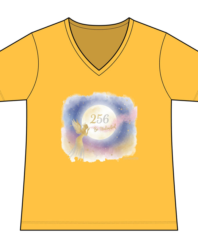 "Angel Whispers –Be Unlimited" Women's Fan Favorite V-Neck Tee