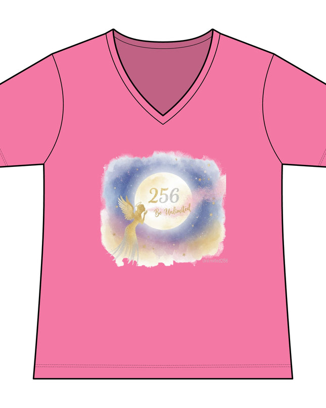 "Angel Whispers –Be Unlimited" Women's Fan Favorite V-Neck Tee