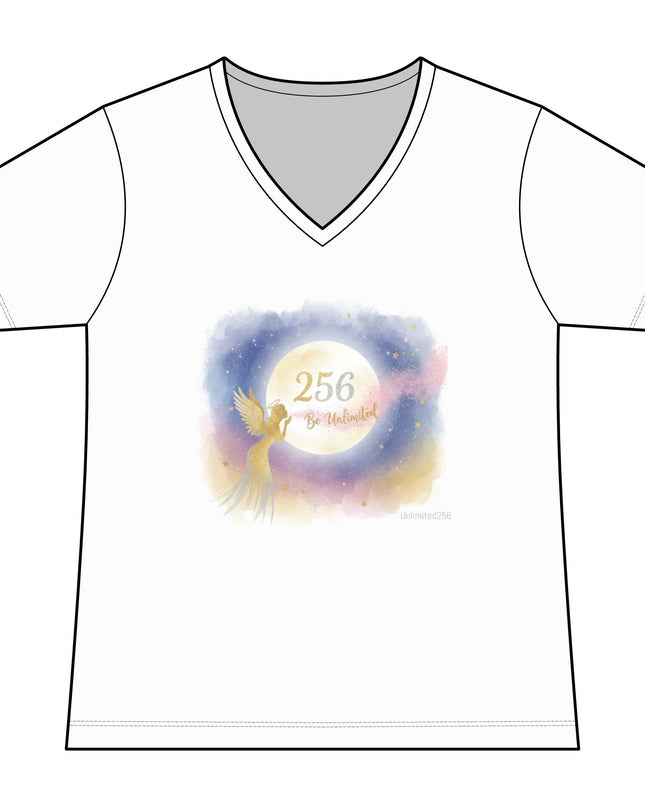"Angel Whispers –Be Unlimited" Women's Fan Favorite V-Neck Tee