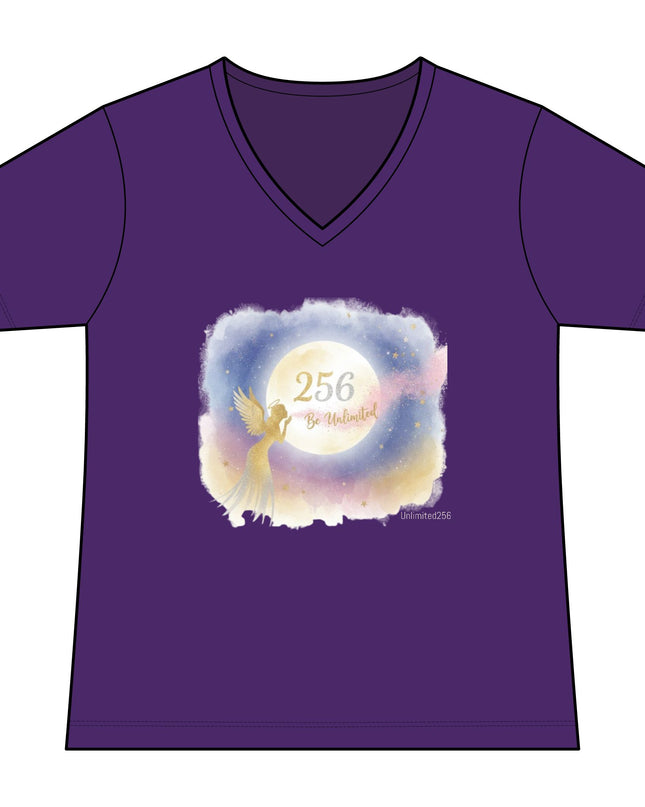 "Angel Whispers –Be Unlimited" Women's Fan Favorite V-Neck Tee