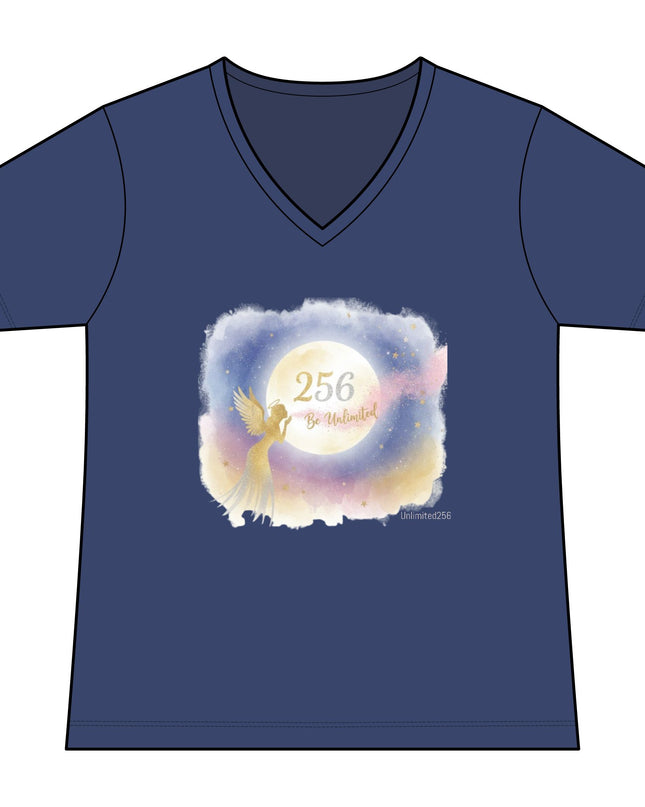 "Angel Whispers –Be Unlimited" Women's Fan Favorite V-Neck Tee
