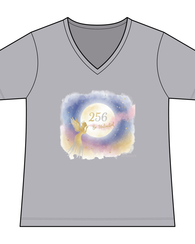 "Angel Whispers –Be Unlimited" Women's Fan Favorite V-Neck Tee